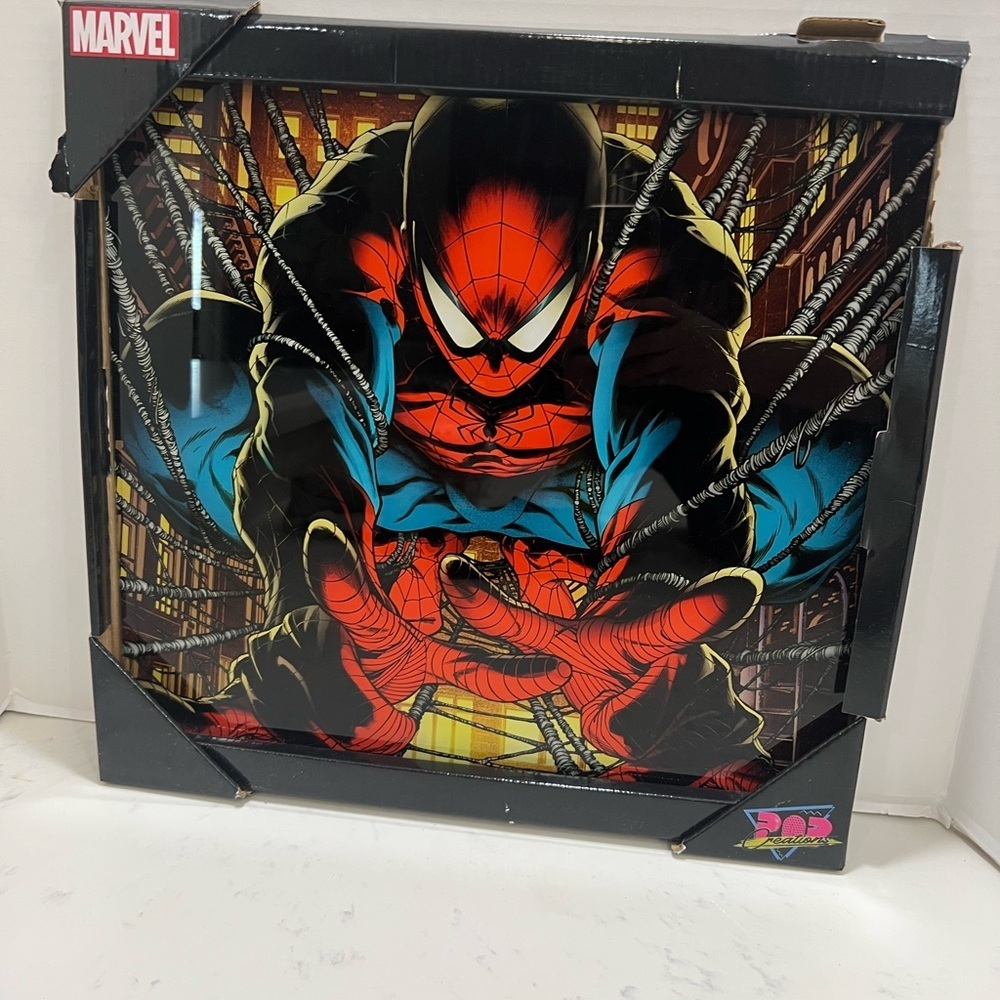 Marvel Spider-Man Action Wall Art - Red, Blue, Black